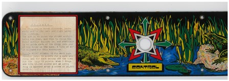 Zaccaria Frogger control panel overlay scan - left